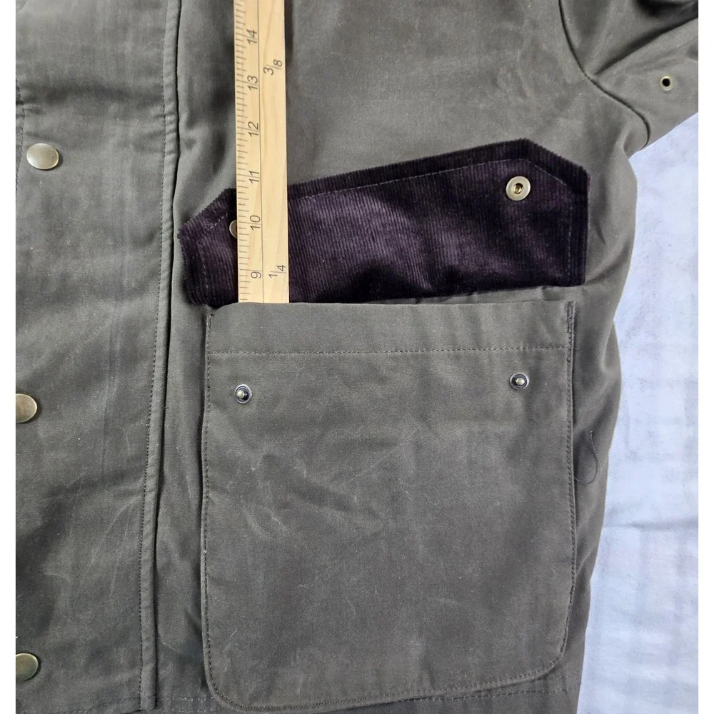 American Eagle Men's Corduroy Collar Canvas Chore Field Barn Coat Jacket XL